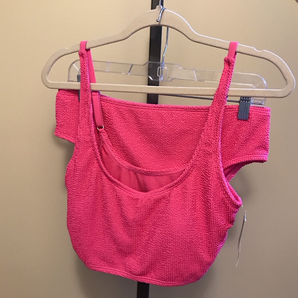NWT Macys Bar III Swimsuit Bikini Tank & Bottoms Adjustable straps size large